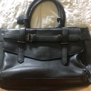 Reed brand large black leather finish purse